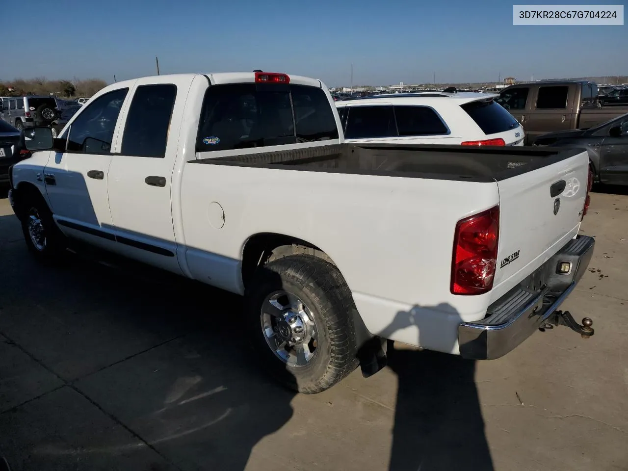 2007 Dodge Ram 2500 St VIN: 3D7KR28C67G704224 Lot: 44960204