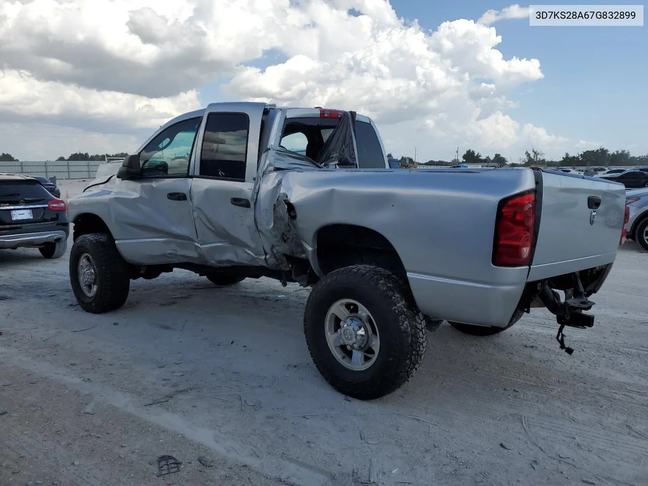 2007 Dodge Ram 2500 St VIN: 3D7KS28A67G832899 Lot: 52329584