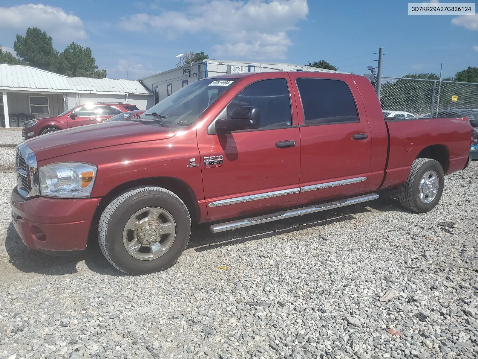 2007 Dodge Ram 2500 VIN: 3D7KR29A27G826124 Lot: 63529684