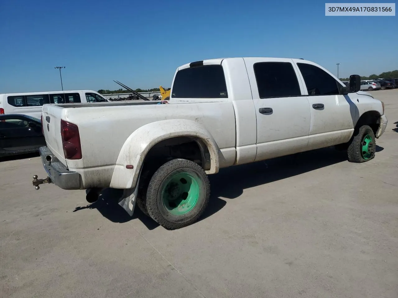 2007 Dodge Ram 3500 VIN: 3D7MX49A17G831566 Lot: 67136004