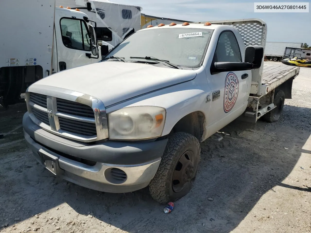 2007 Dodge Ram 3500 St VIN: 3D6WG46A27G801445 Lot: 67259464