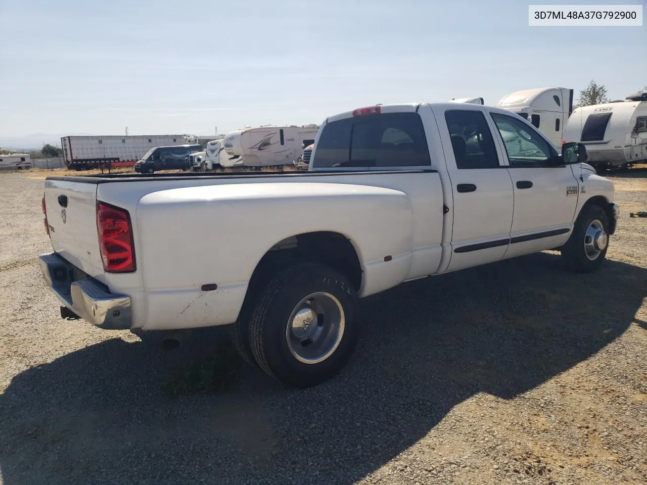 2007 Dodge Ram 3500 St VIN: 3D7ML48A37G792900 Lot: 68172994