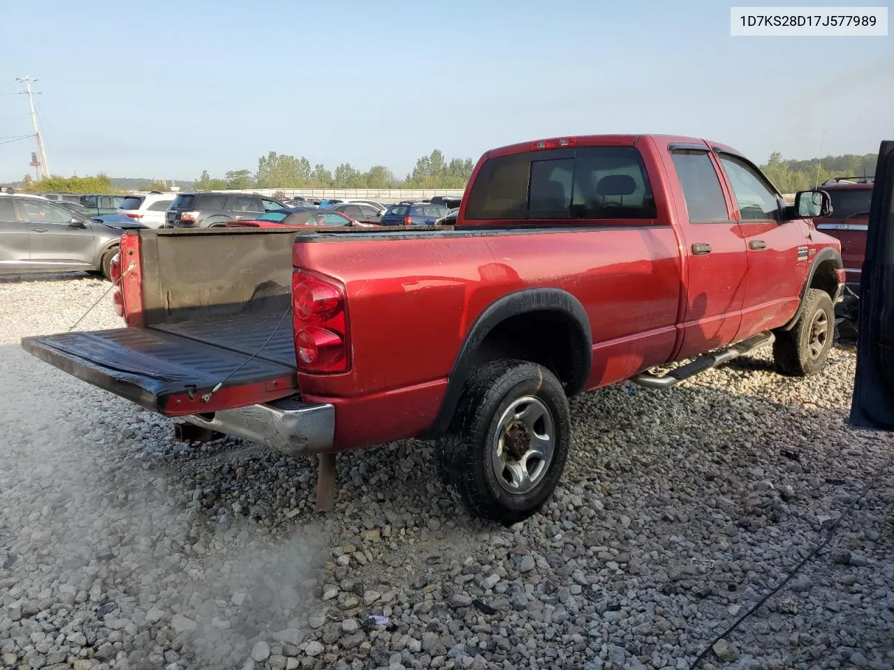 2007 Dodge Ram 2500 St VIN: 1D7KS28D17J577989 Lot: 68257074