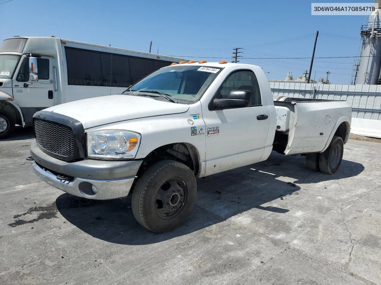 2007 Dodge Ram 3500 St VIN: 3D6WG46A17G854718 Lot: 68764754