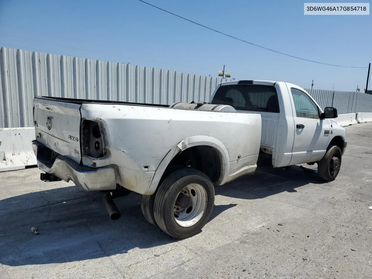 2007 Dodge Ram 3500 St VIN: 3D6WG46A17G854718 Lot: 68764754