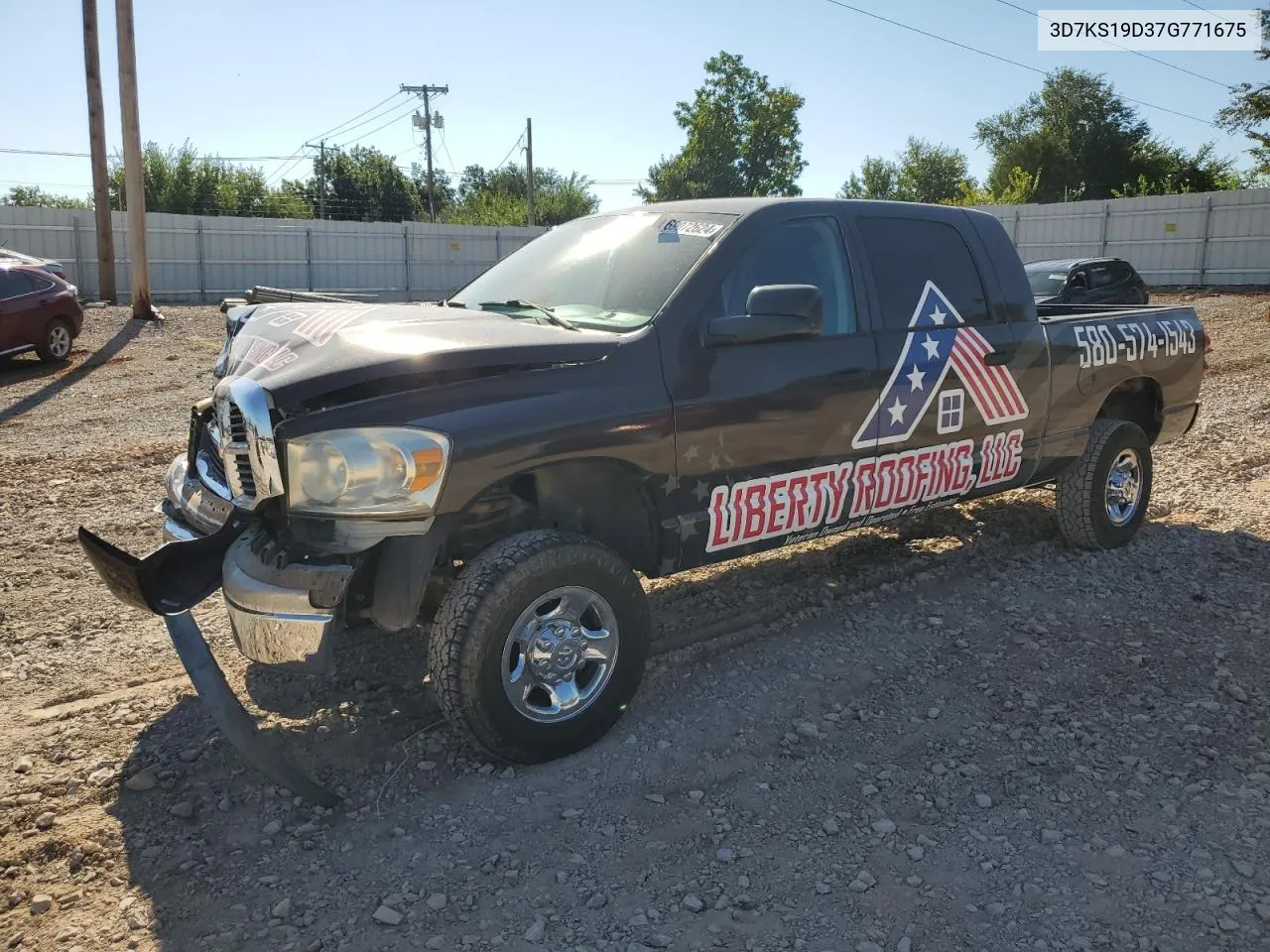 2007 Dodge Ram 1500 VIN: 3D7KS19D37G771675 Lot: 69072624