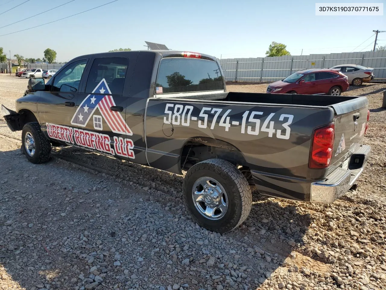 2007 Dodge Ram 1500 VIN: 3D7KS19D37G771675 Lot: 69072624