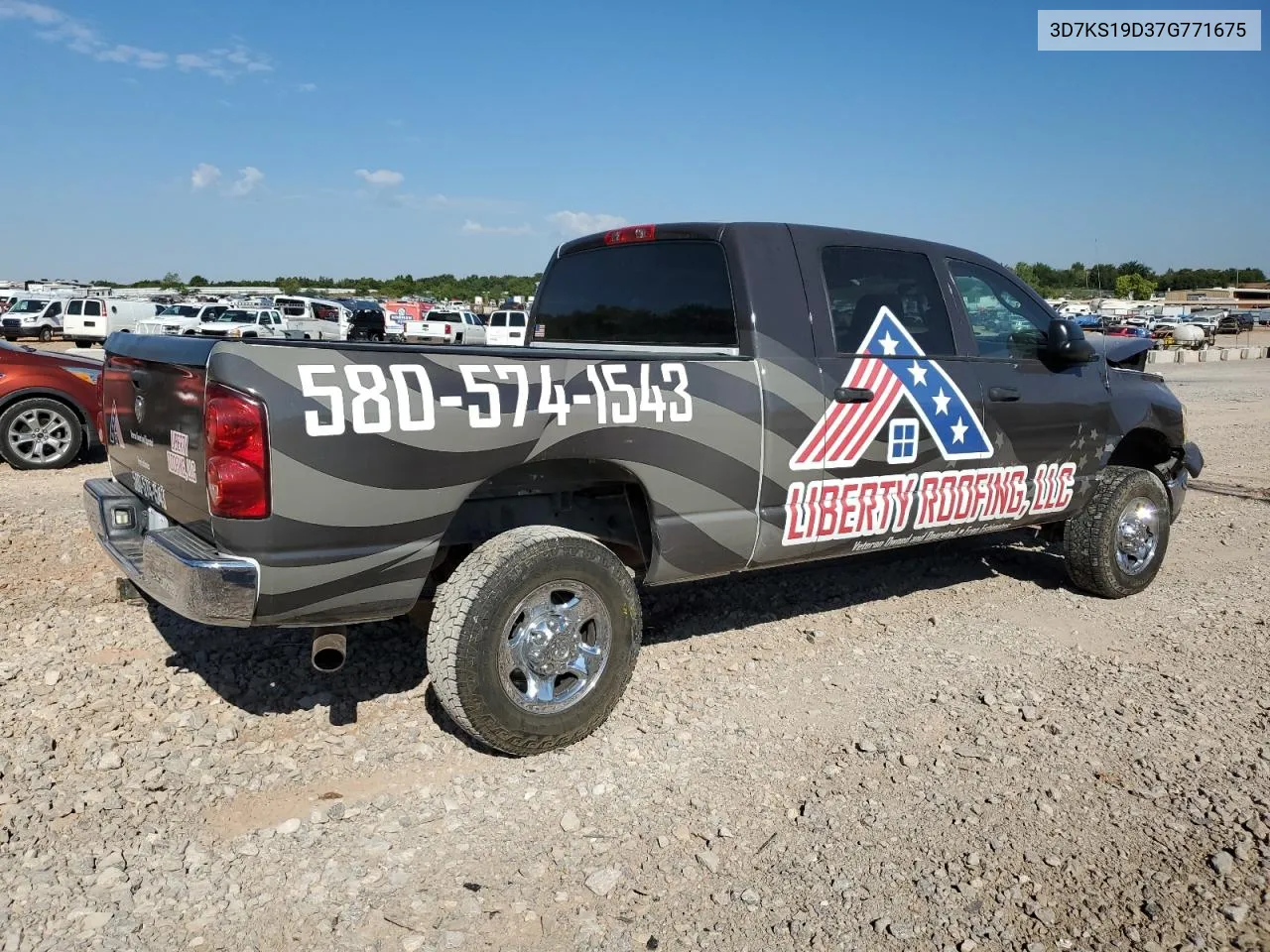 2007 Dodge Ram 1500 VIN: 3D7KS19D37G771675 Lot: 69072624