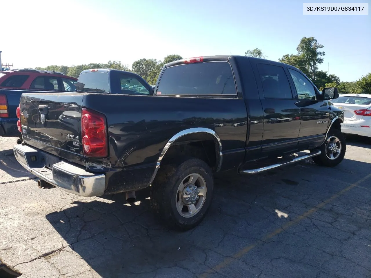 2007 Dodge Ram 1500 VIN: 3D7KS19D07G834117 Lot: 69948954