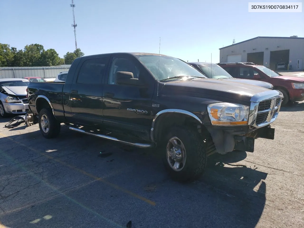 2007 Dodge Ram 1500 VIN: 3D7KS19D07G834117 Lot: 69948954