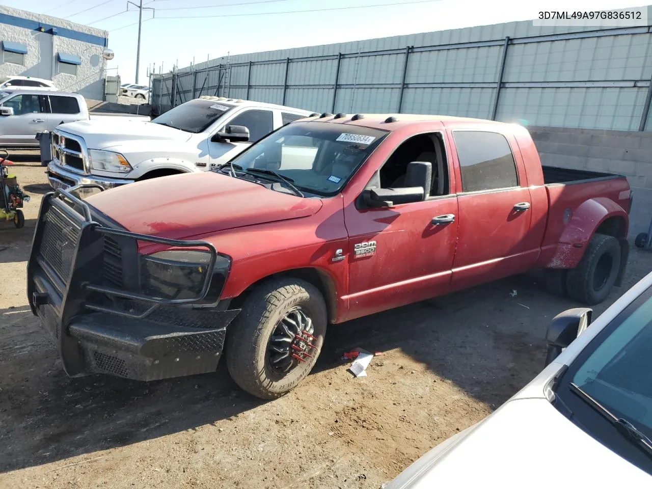 2007 Dodge Ram 3500 VIN: 3D7ML49A97G836512 Lot: 70850634