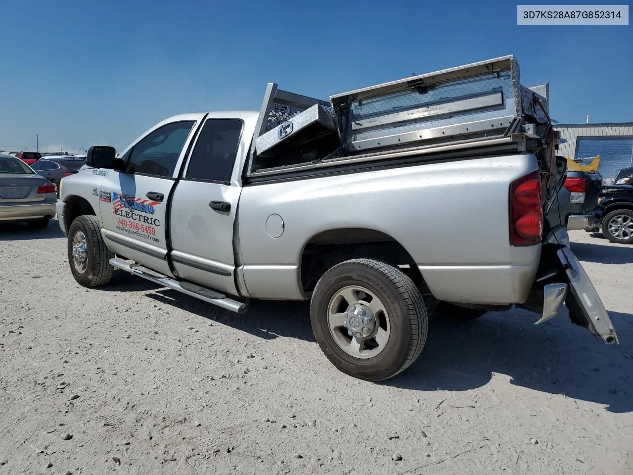 2007 Dodge Ram 2500 St VIN: 3D7KS28A87G852314 Lot: 71840464