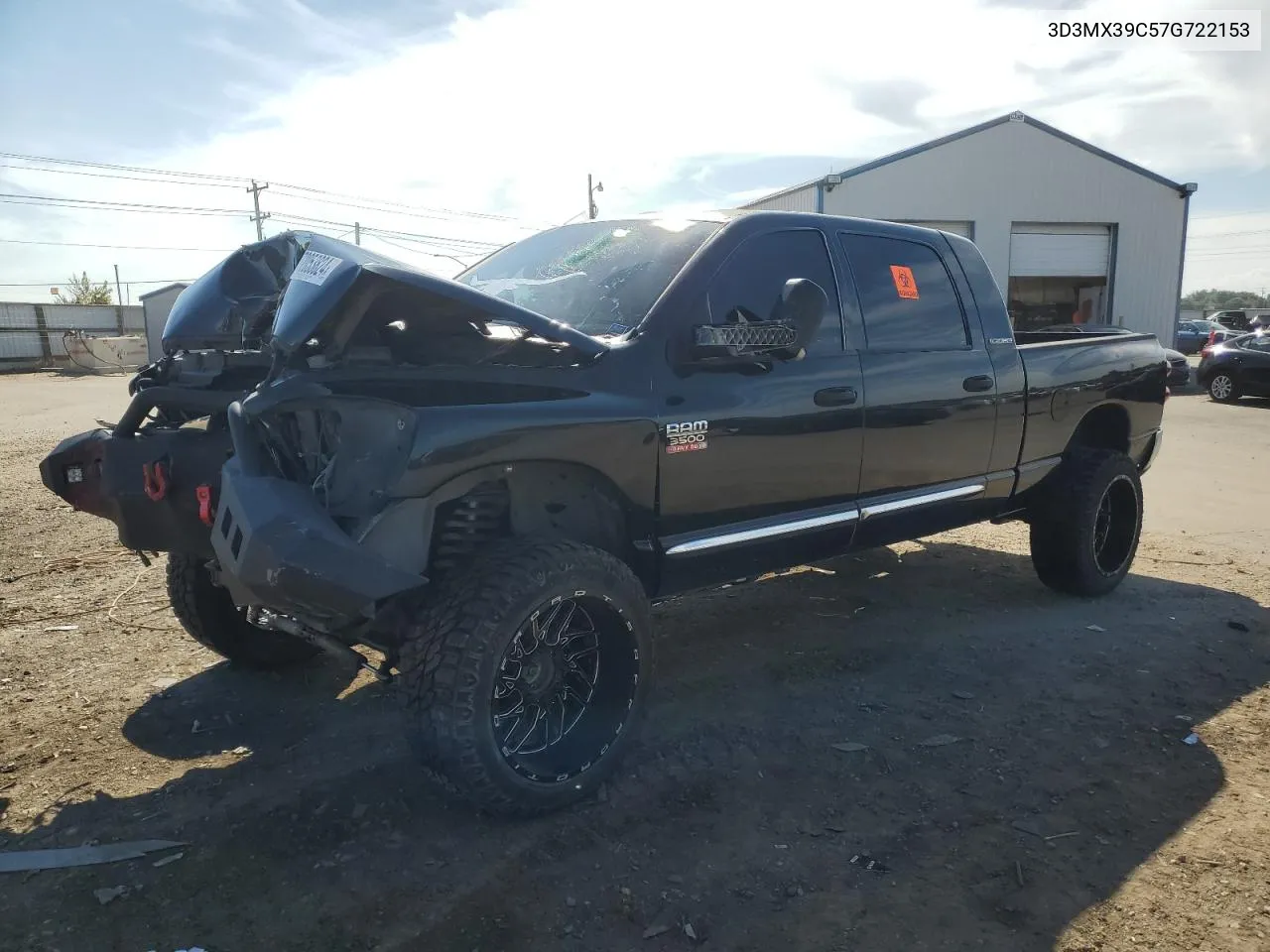 2007 Dodge Ram 3500 VIN: 3D3MX39C57G722153 Lot: 72053824