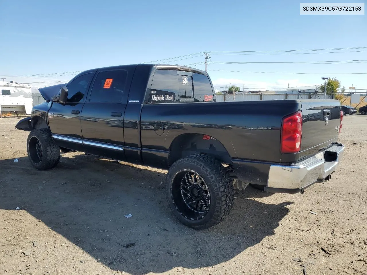 2007 Dodge Ram 3500 VIN: 3D3MX39C57G722153 Lot: 72053824