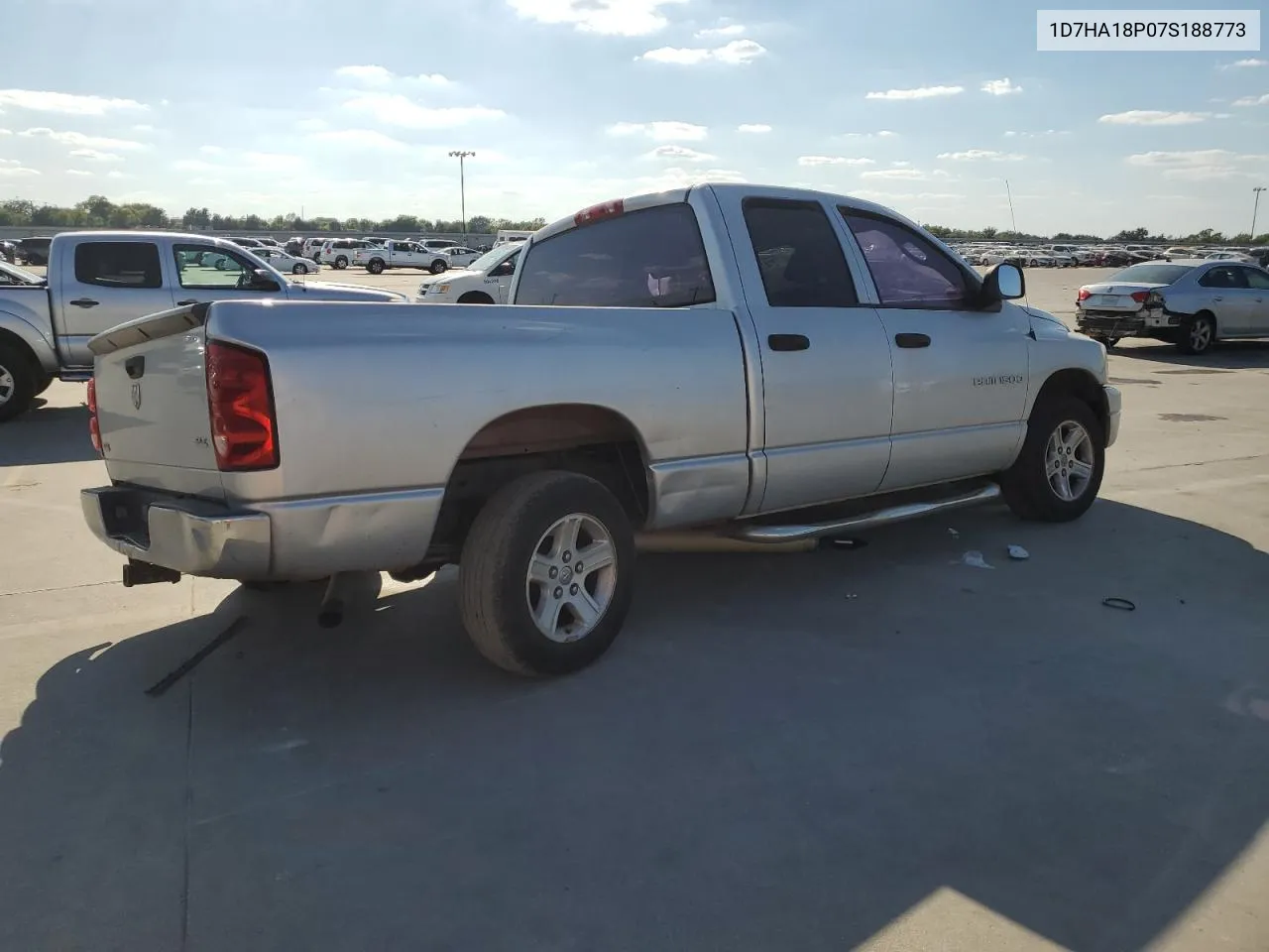 2007 Dodge Ram 1500 St VIN: 1D7HA18P07S188773 Lot: 72141754