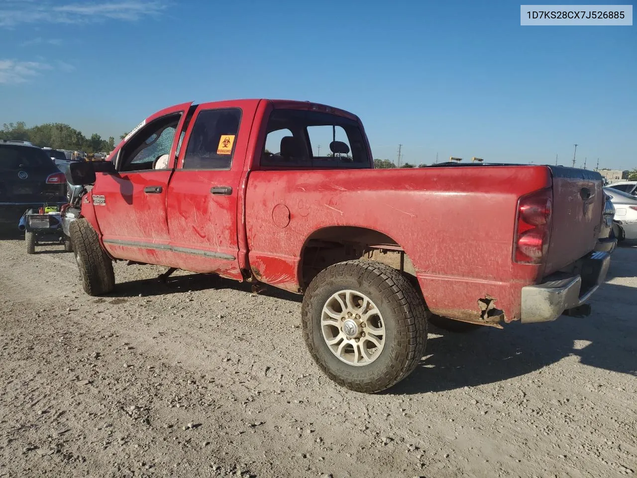 2007 Dodge Ram 2500 St VIN: 1D7KS28CX7J526885 Lot: 72615894