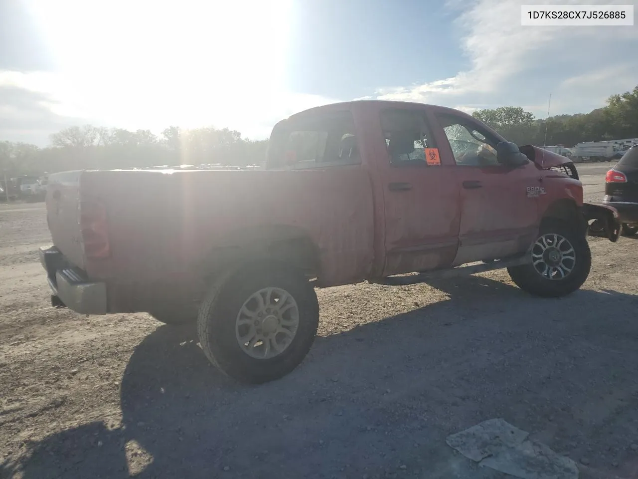 2007 Dodge Ram 2500 St VIN: 1D7KS28CX7J526885 Lot: 72615894