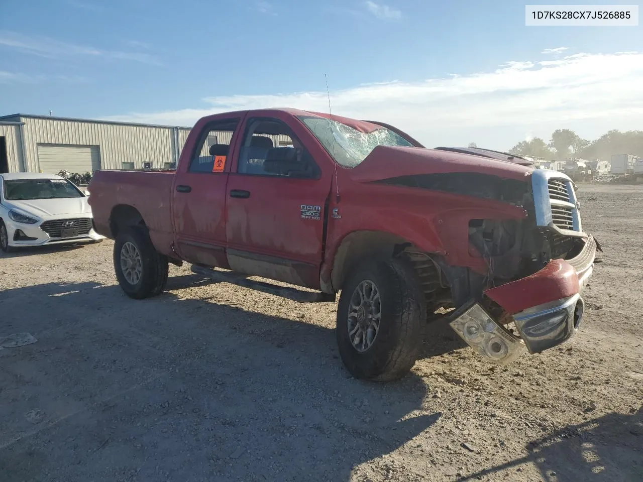 2007 Dodge Ram 2500 St VIN: 1D7KS28CX7J526885 Lot: 72615894