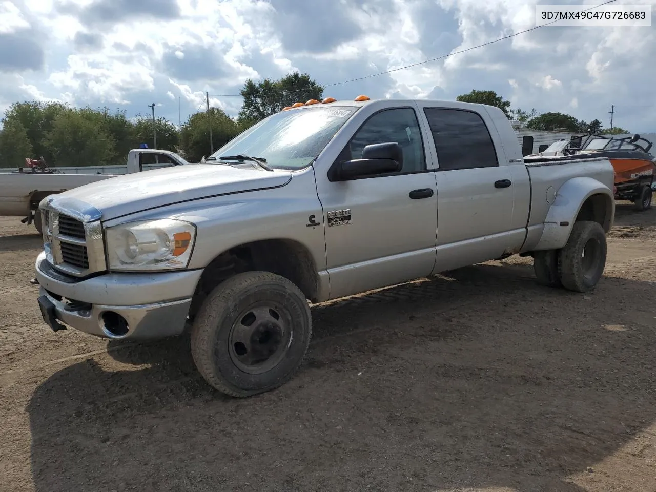 2007 Dodge Ram 3500 VIN: 3D7MX49C47G726683 Lot: 73274604