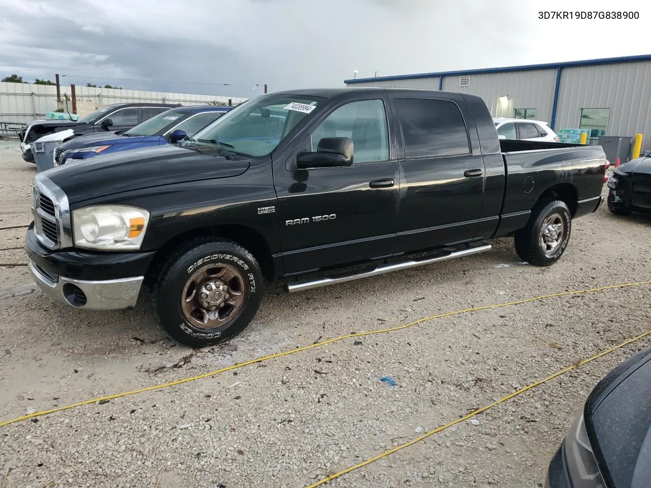 2007 Dodge Ram 1500 VIN: 3D7KR19D87G838900 Lot: 74038994