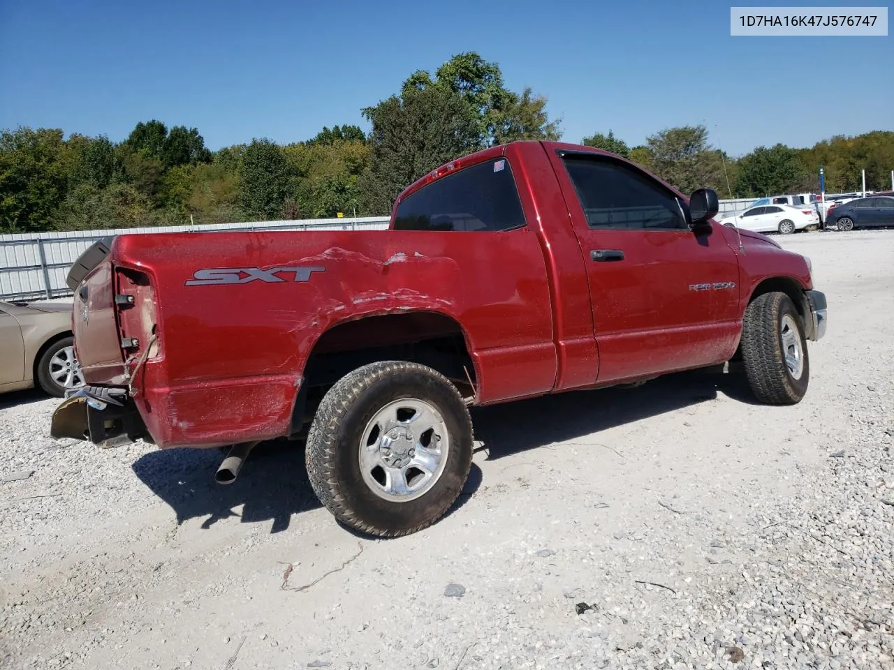 2007 Dodge Ram 1500 St VIN: 1D7HA16K47J576747 Lot: 74314954