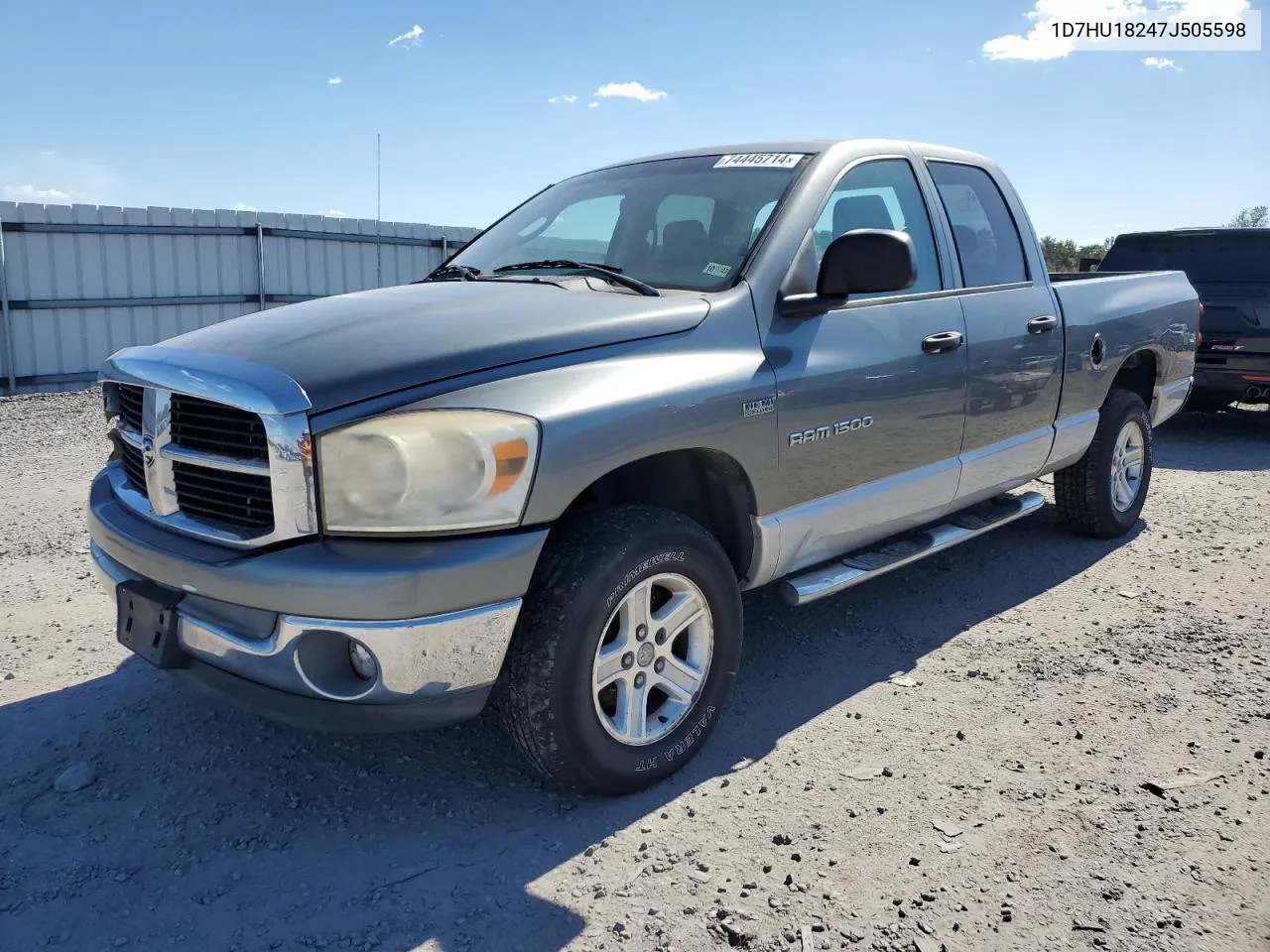 2007 Dodge Ram 1500 St VIN: 1D7HU18247J505598 Lot: 74445714