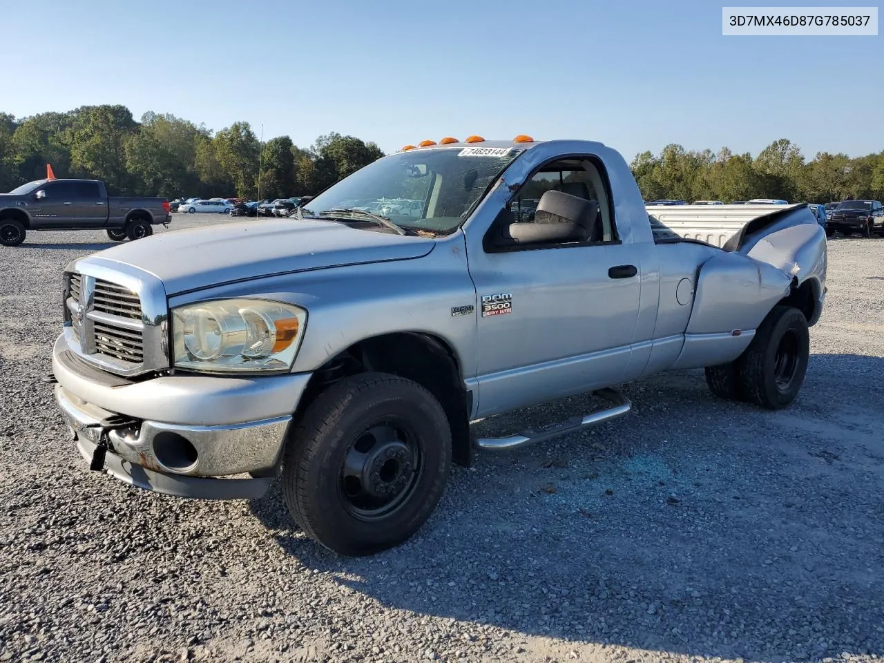 2007 Dodge Ram 3500 St VIN: 3D7MX46D87G785037 Lot: 74623144