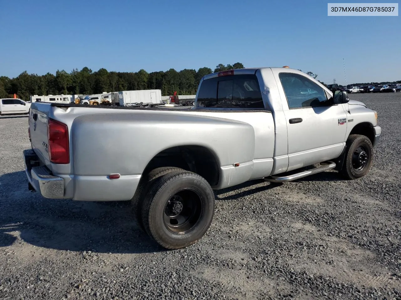 2007 Dodge Ram 3500 St VIN: 3D7MX46D87G785037 Lot: 74623144