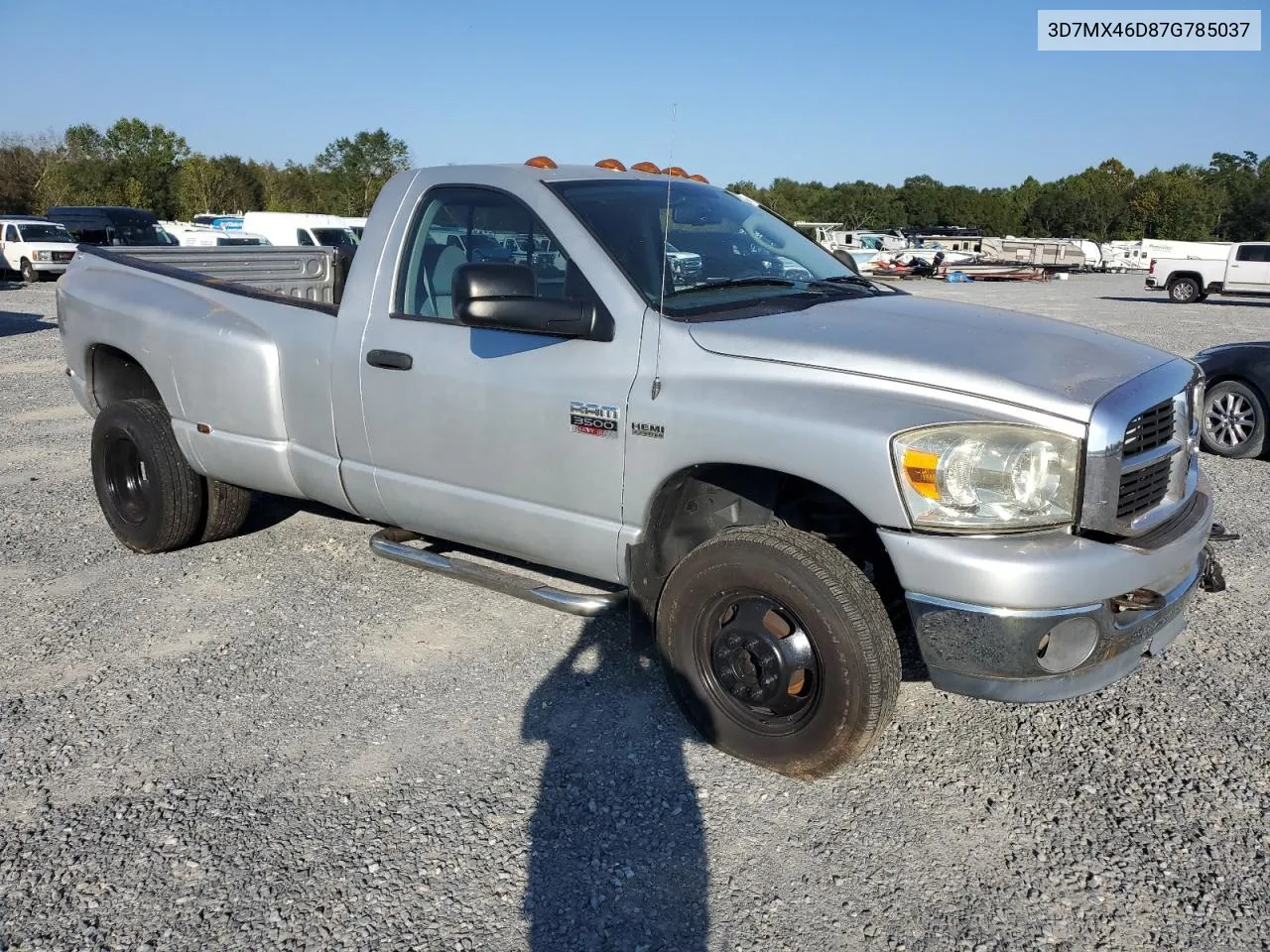 2007 Dodge Ram 3500 St VIN: 3D7MX46D87G785037 Lot: 74623144