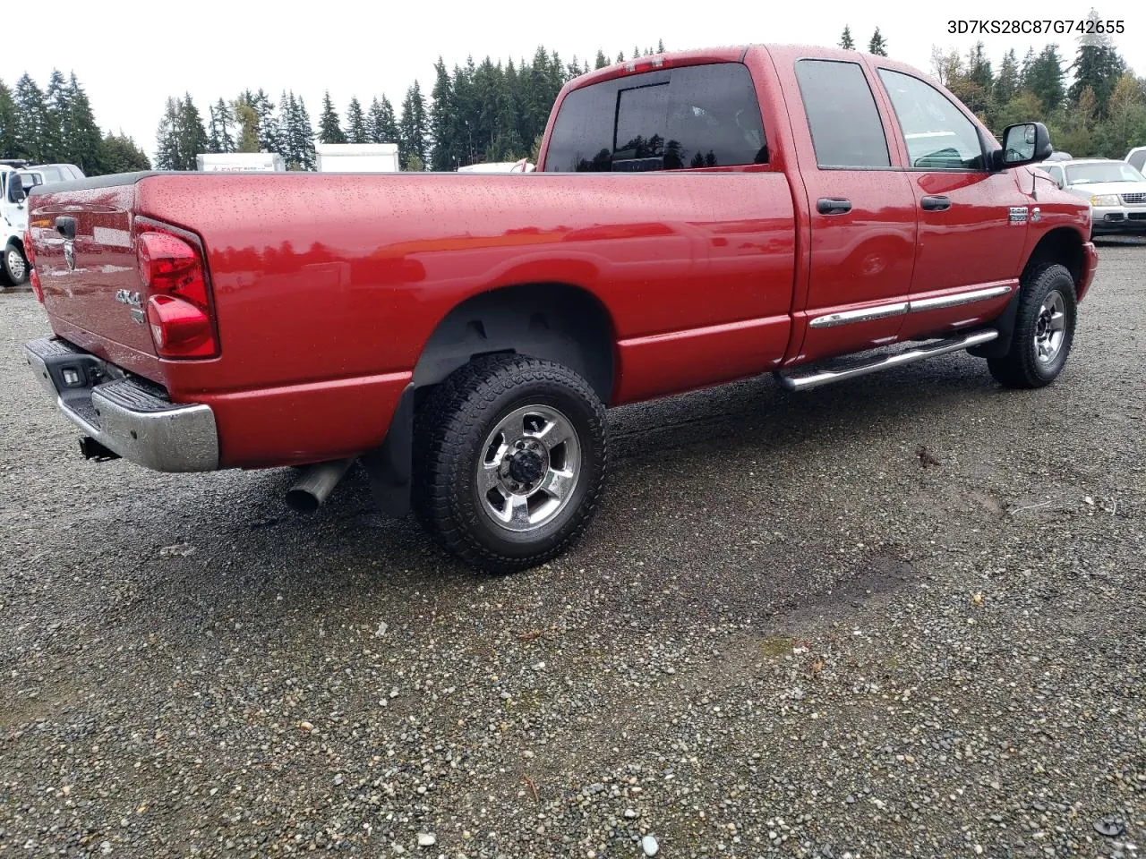 2007 Dodge Ram 2500 St VIN: 3D7KS28C87G742655 Lot: 74837974