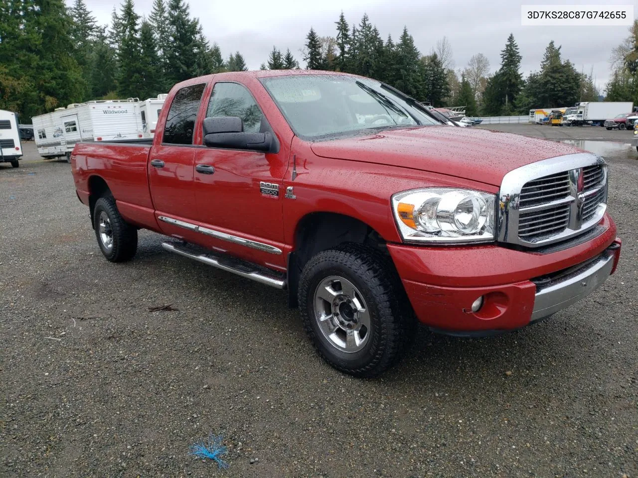 2007 Dodge Ram 2500 St VIN: 3D7KS28C87G742655 Lot: 74837974