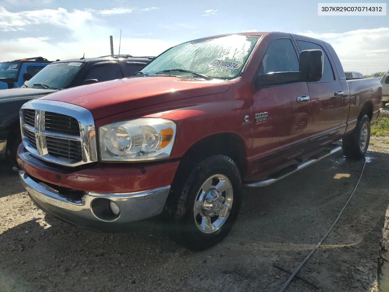 2007 Dodge Ram 2500 VIN: 3D7KR29C07G714312 Lot: 75100974