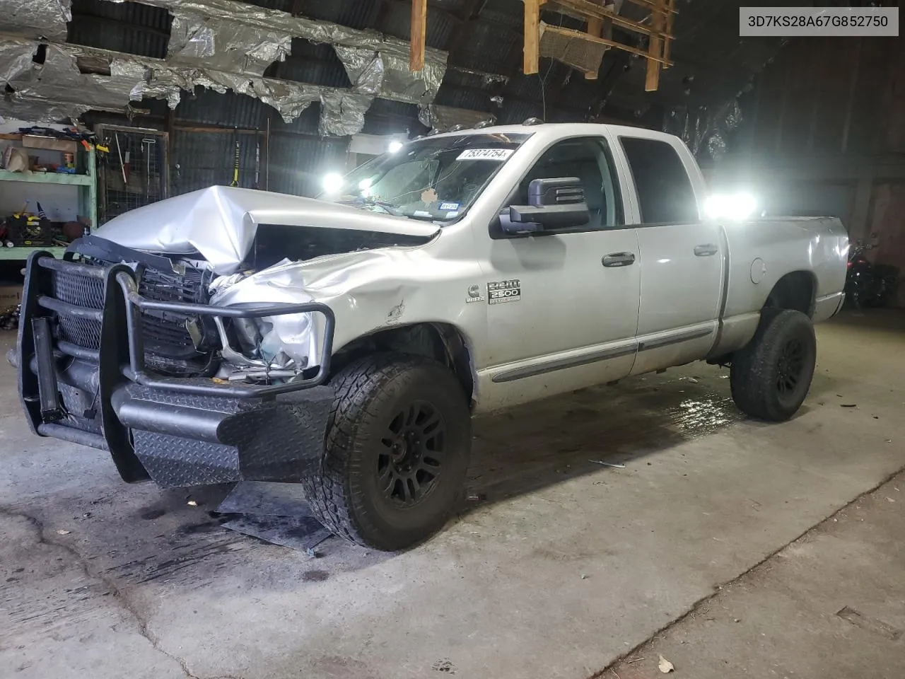 3D7KS28A67G852750 2007 Dodge Ram 2500 St