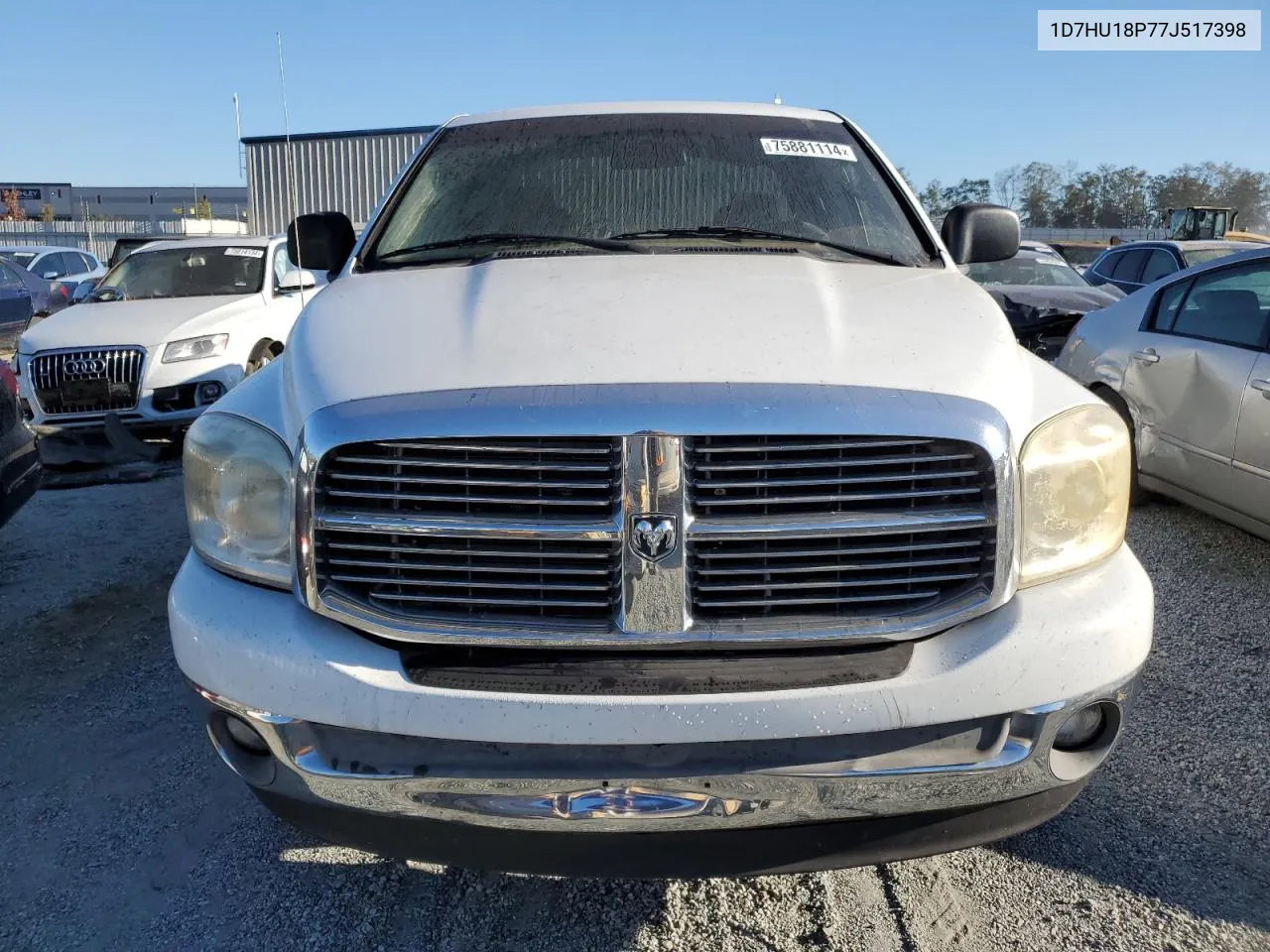 2007 Dodge Ram 1500 St VIN: 1D7HU18P77J517398 Lot: 75881114