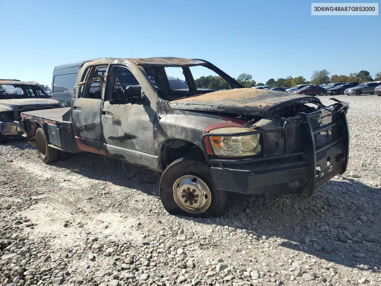 2007 Dodge Ram 3500 St VIN: 3D6WG48A87G853000 Lot: 76335384