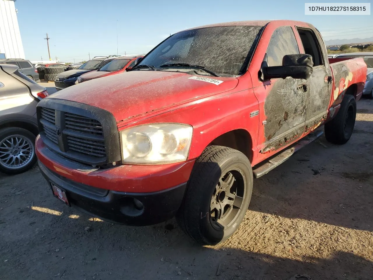 2007 Dodge Ram 1500 St VIN: 1D7HU18227S158315 Lot: 76982784