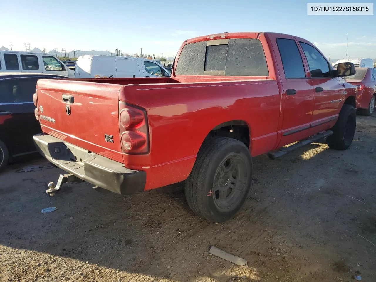 2007 Dodge Ram 1500 St VIN: 1D7HU18227S158315 Lot: 76982784