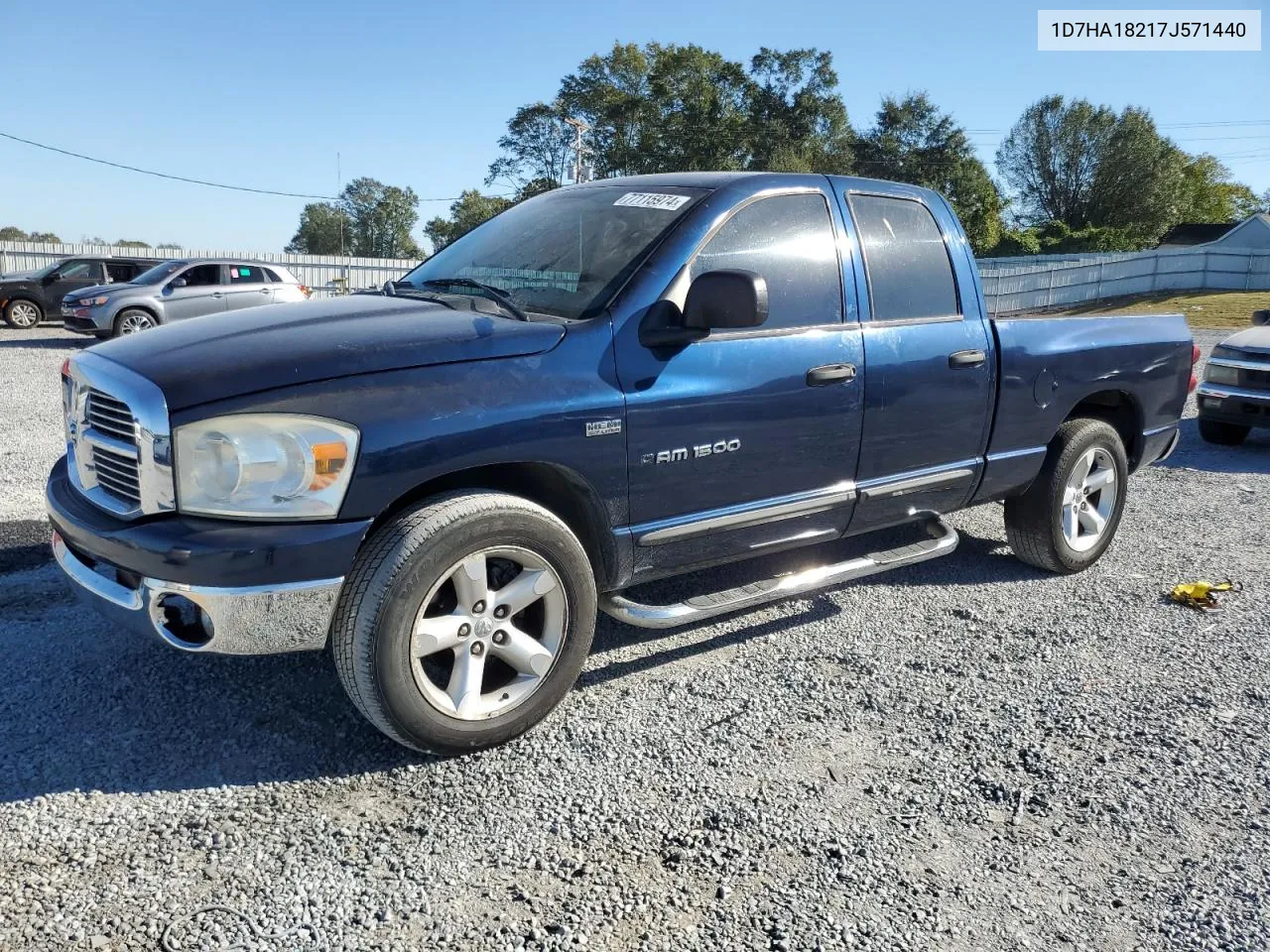 2007 Dodge Ram 1500 St VIN: 1D7HA18217J571440 Lot: 77115974