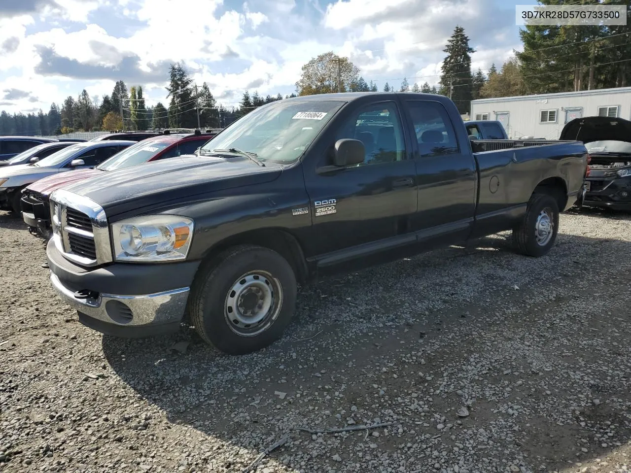 2007 Dodge Ram 2500 St VIN: 3D7KR28D57G733500 Lot: 77186064