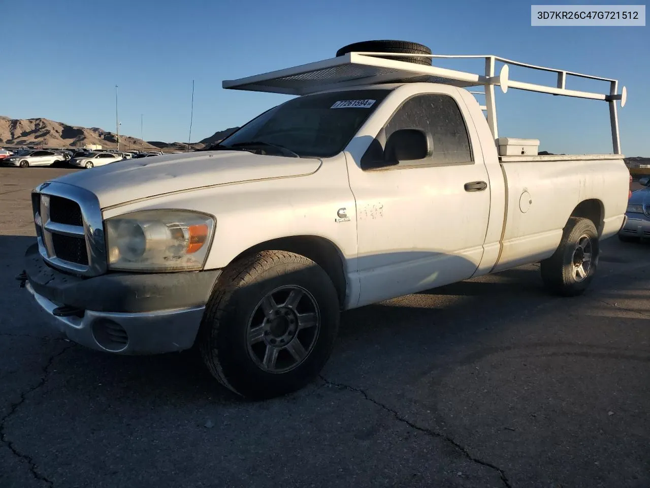 2007 Dodge Ram 2500 St VIN: 3D7KR26C47G721512 Lot: 77261594