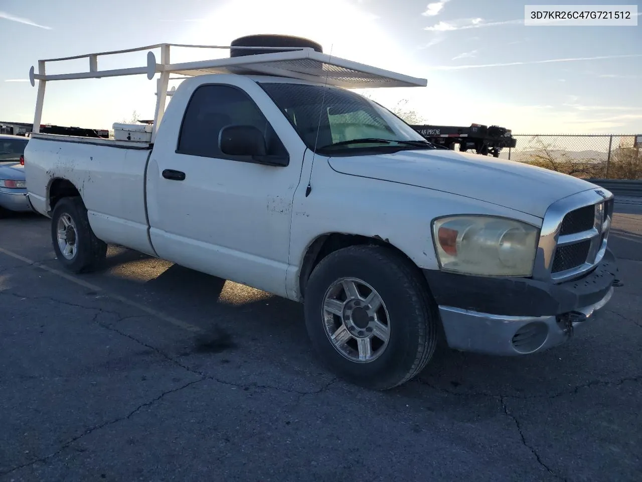 2007 Dodge Ram 2500 St VIN: 3D7KR26C47G721512 Lot: 77261594