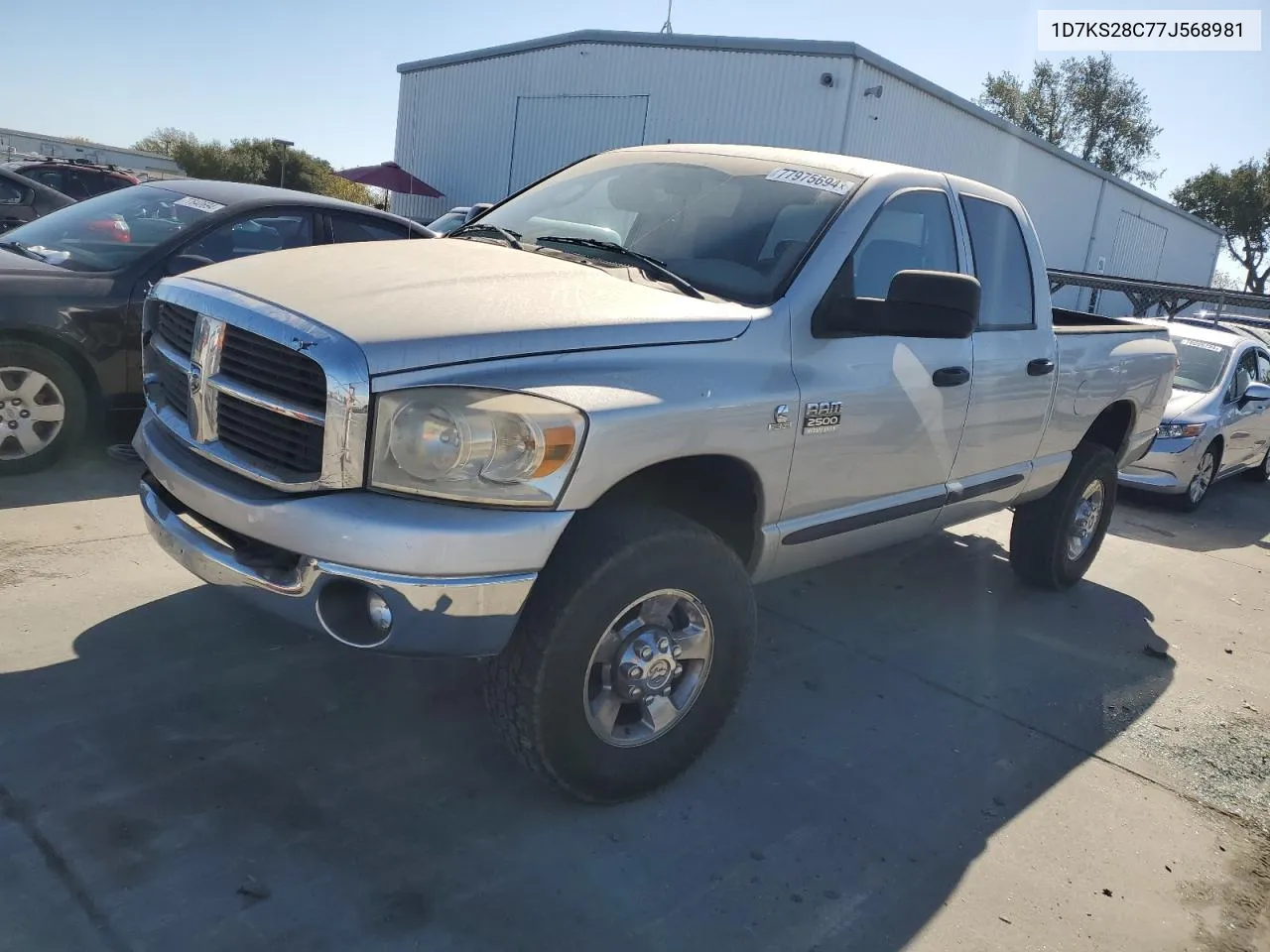 2007 Dodge Ram 2500 St VIN: 1D7KS28C77J568981 Lot: 77975694