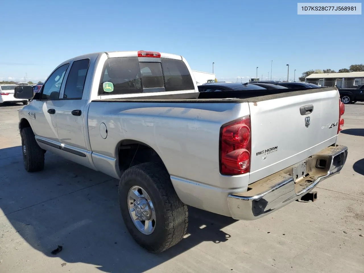 2007 Dodge Ram 2500 St VIN: 1D7KS28C77J568981 Lot: 77975694