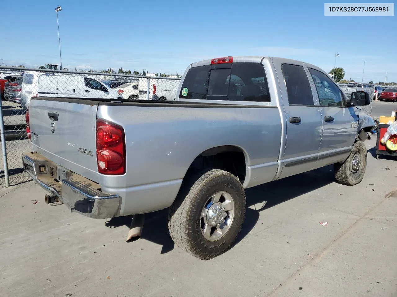 2007 Dodge Ram 2500 St VIN: 1D7KS28C77J568981 Lot: 77975694