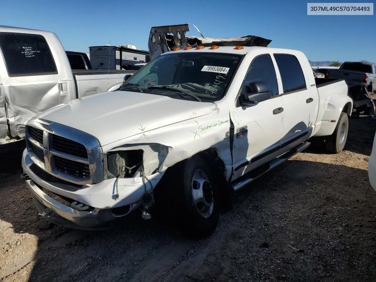 2007 Dodge Ram 3500 VIN: 3D7ML49C57G704493 Lot: 78953084