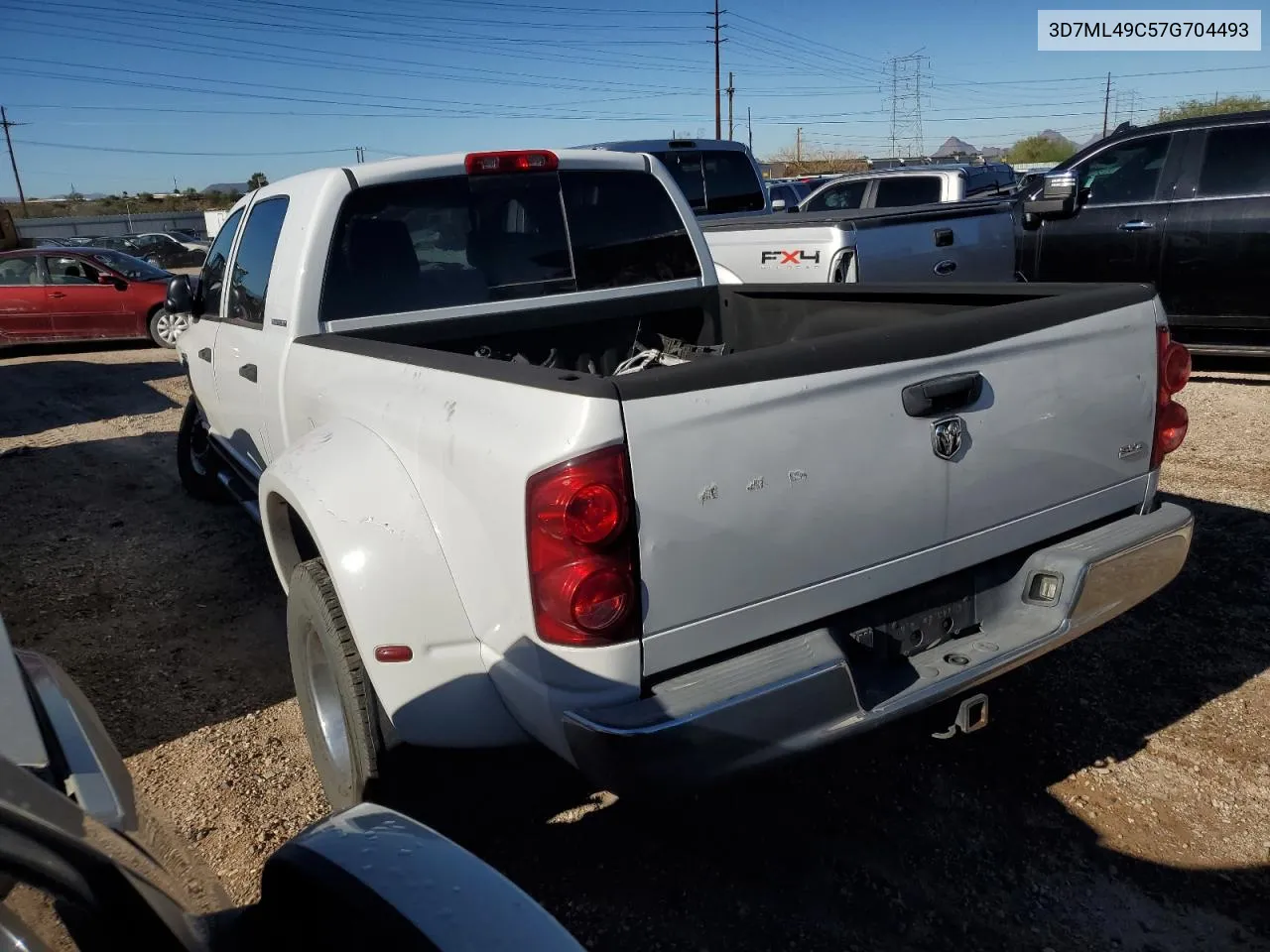 2007 Dodge Ram 3500 VIN: 3D7ML49C57G704493 Lot: 78953084