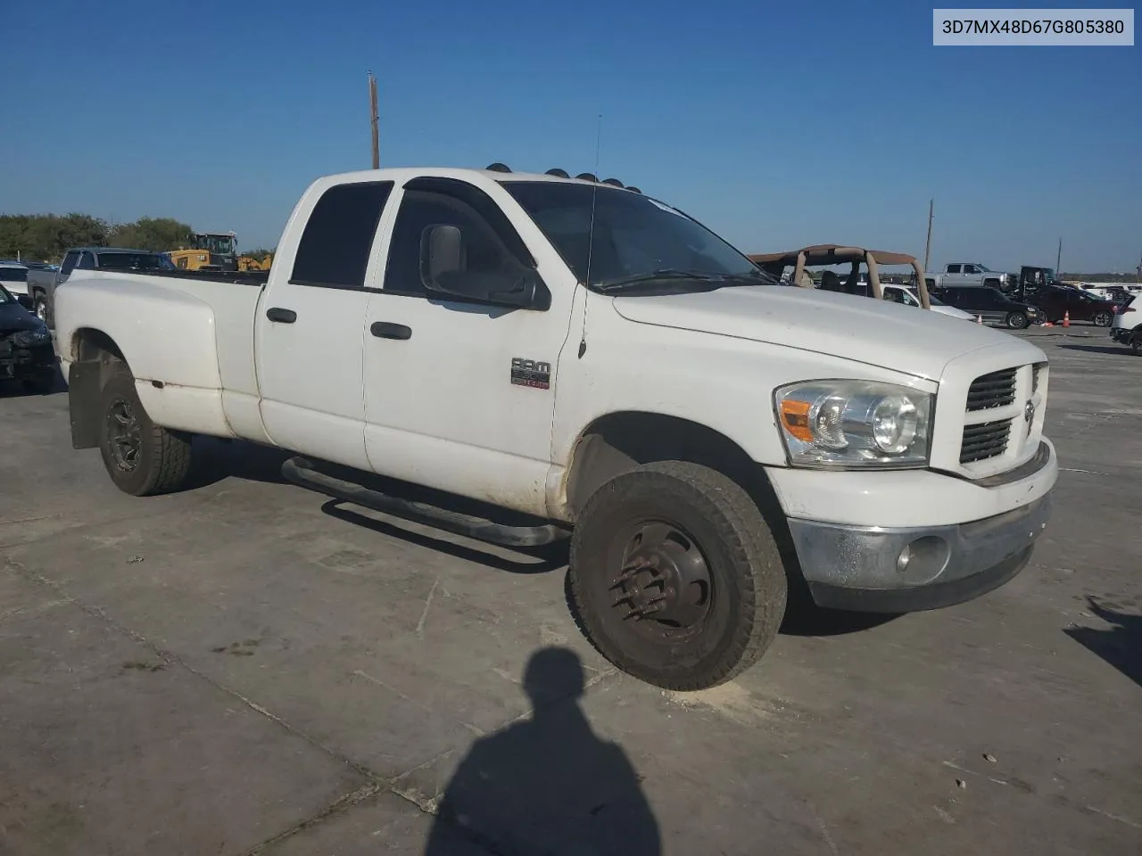 2007 Dodge Ram 3500 St VIN: 3D7MX48D67G805380 Lot: 79072934