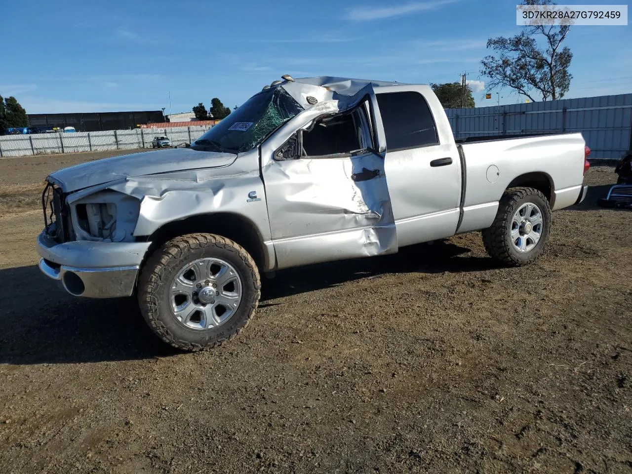 2007 Dodge Ram 2500 St VIN: 3D7KR28A27G792459 Lot: 80078954