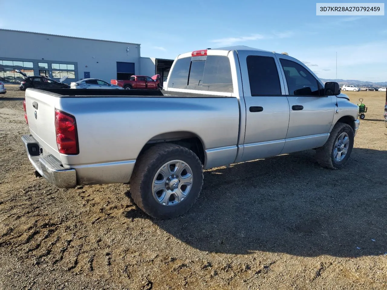 2007 Dodge Ram 2500 St VIN: 3D7KR28A27G792459 Lot: 80078954