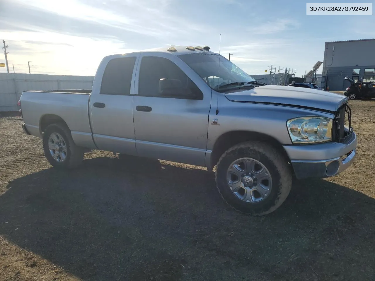 2007 Dodge Ram 2500 St VIN: 3D7KR28A27G792459 Lot: 80078954